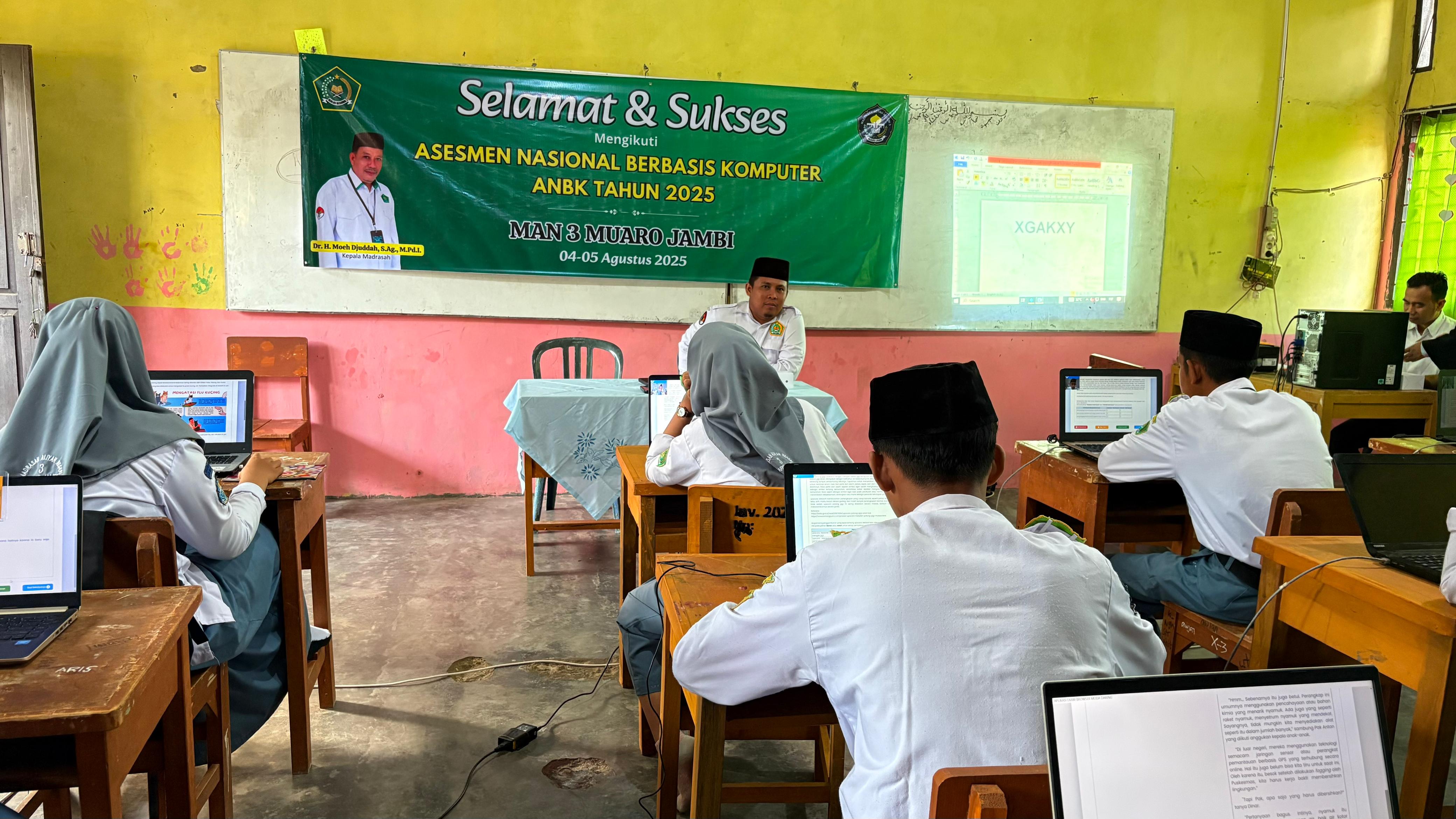 Pelaksanaan ANBK Tahun 2025 di MAN 3 Muaro Jambi 
