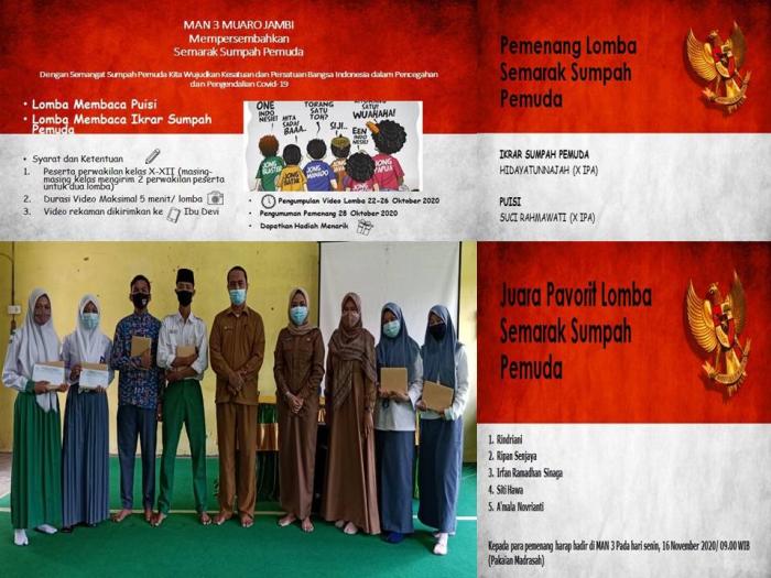 Penyerahan Hadiah Pemenang Lomba Semarak Sumpah Pemuda 2020 Penyerahan Hadiah Pemenang Lomba Semarak Sumpah Pemuda 2020