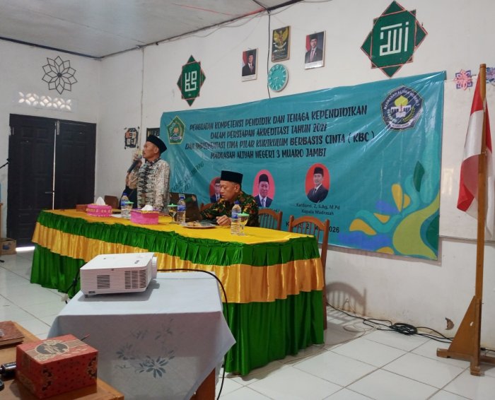 Sambutan Kepala MAN 3 Muaro Jambi pada Kegiatan In House Training Persiapan Akreditasi 2027 dan Kurikulum Berbasis Cinta Sambutan Kepala MAN 3 Muaro Jambi pada Kegiatan In House Training Persiapan Akreditasi 2027 dan Kurikulum Berbasis Cinta