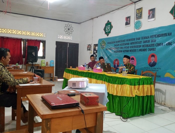 MAN 3 Muaro Jambi Gelar In House Training Persiapan Akreditasi dan Implementasi Kurikulum Berbasis Cinta MAN 3 Muaro Jambi Gelar In House Training Persiapan Akreditasi dan Implementasi Kurikulum Berbasis Cinta